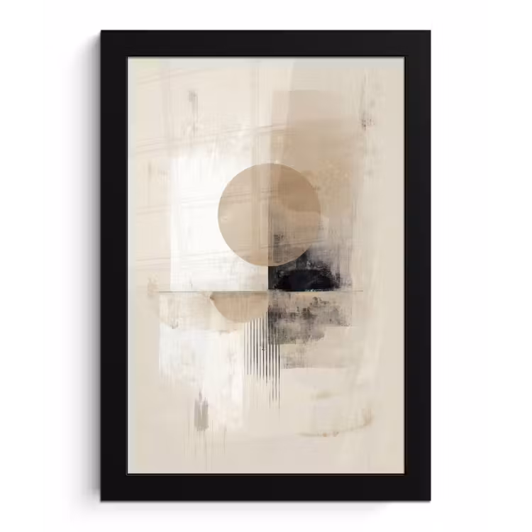 Bilder mit Rahmen - Kreis - Zusammensetzung - Tiefe - Beige — 1