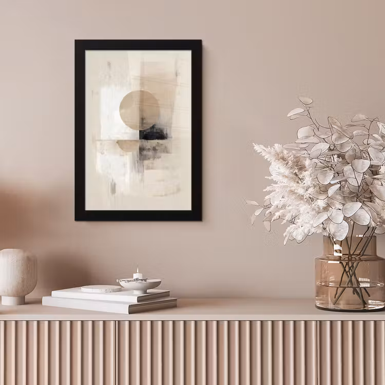 Bilder mit Rahmen - Kreis - Zusammensetzung - Tiefe - Beige — 4