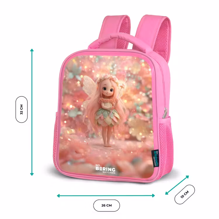Rucksack Kind - Rosa - Blumenfee in rosa Märchenwelt — 4