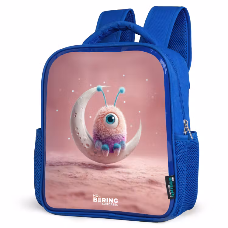 Kinderrucksack - Blau - Mondwippe mit Fluffy Weasel — 8