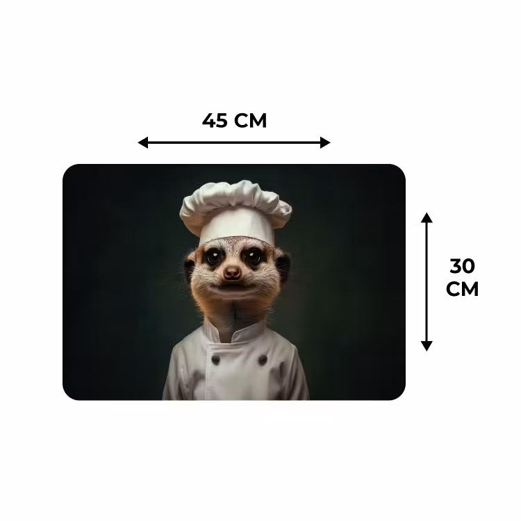 Tischset - 6 Stück - Tier - Koch - Erdmännchen — 3