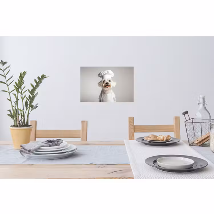 Wandtattoo – Hund - Weiß - Koch — 4