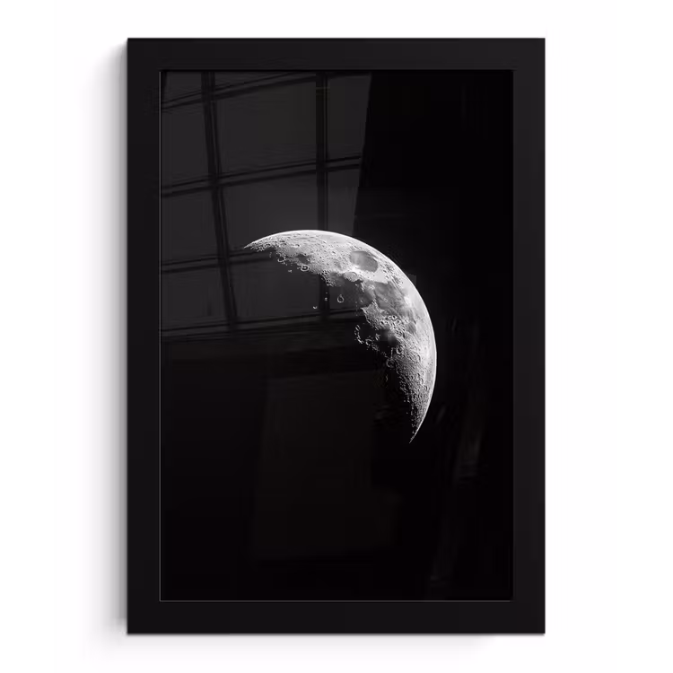Bilder mit Rahmen - Mond - Himmel - Schwarz - Schatten — 1
