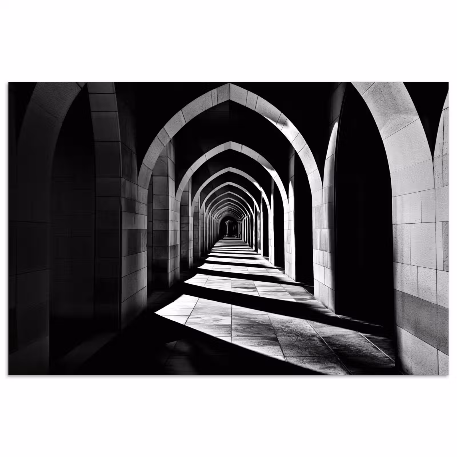 Poster - Korridor - Bögen - Schatten - Tiefe — 1