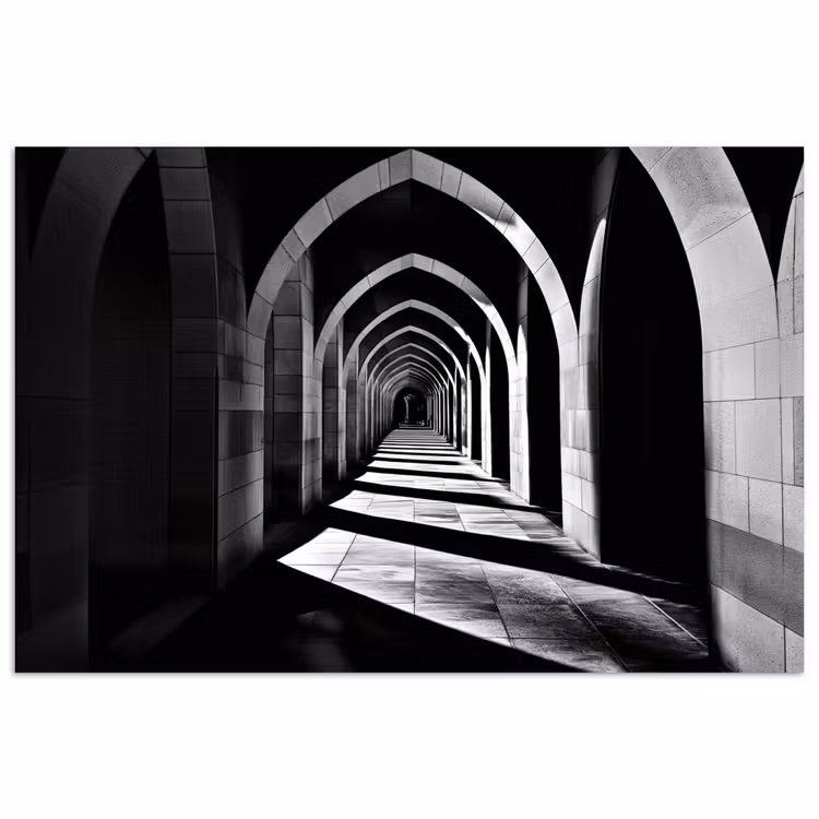 Poster - Korridor - Bögen - Schatten - Tiefe — 1