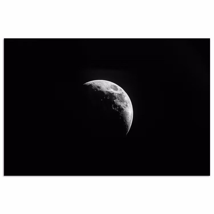 Poster - Mond - Himmel - Schwarz - Schatten — 1