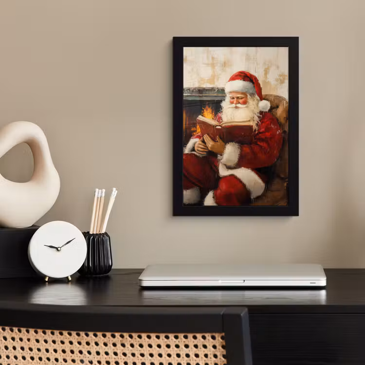 Bilder mit Rahmen - Weihnachten - Weihnachtsmann - Winter - Open Fireside — 2