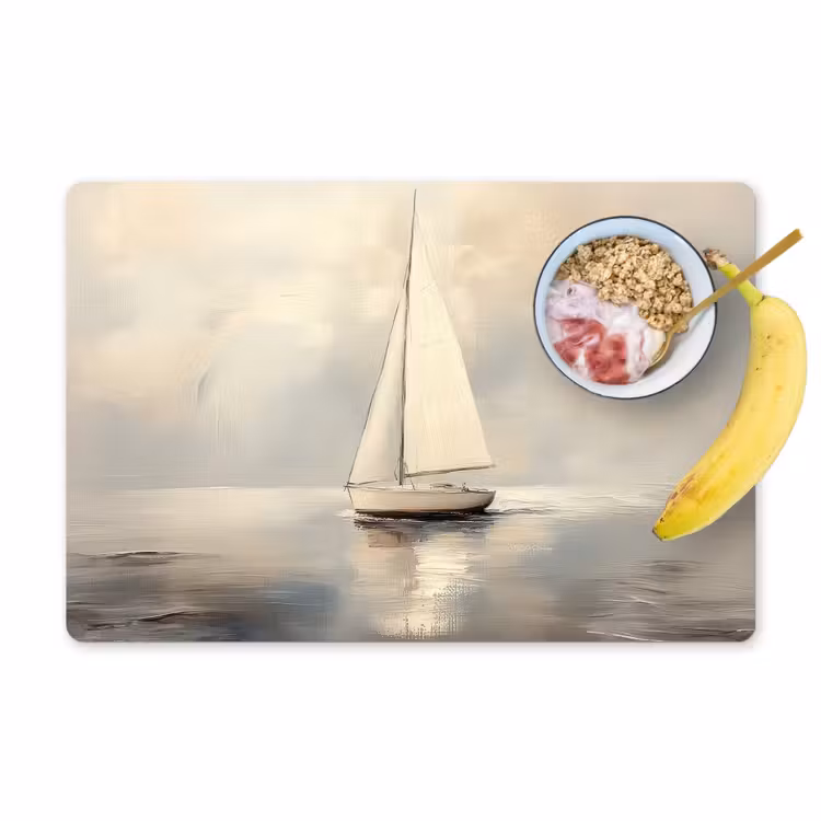 Tischset - 6 Stück - Segelschiff - Meer - Bewölkt — 1