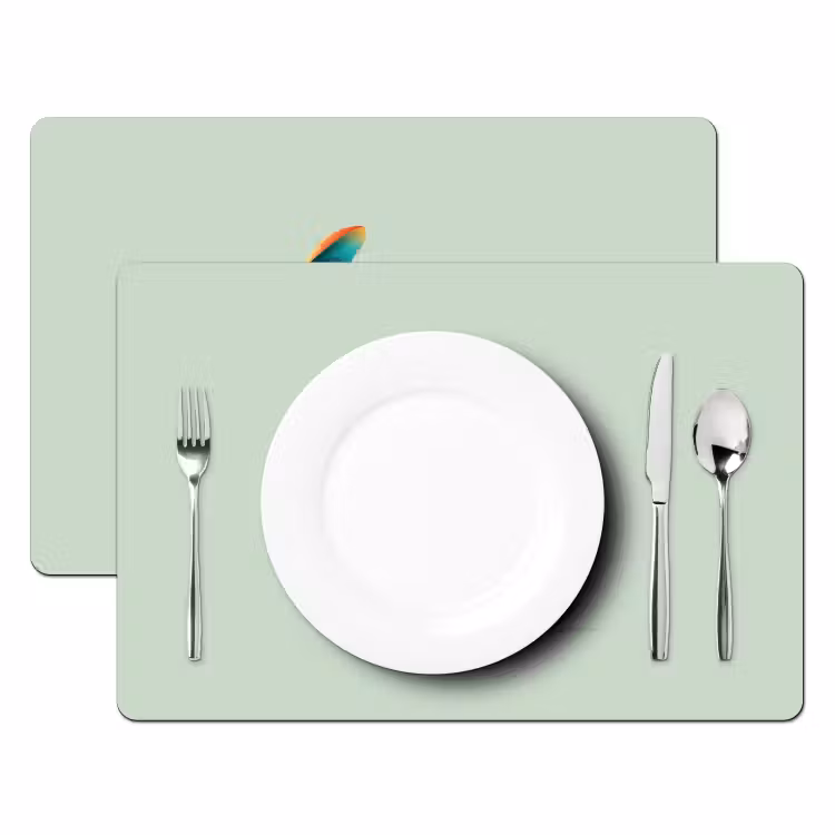 Tischset - 6 Stück - Schwanz - Dino - Minimalistisch - Blau — 2