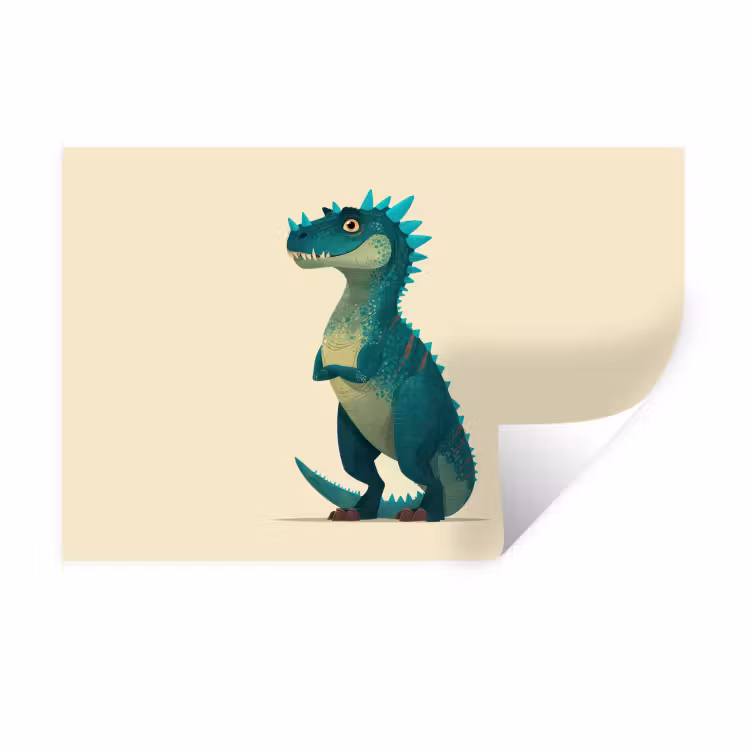 Wandtattoo – Dinosaurier - Türkis - Stacheln — 1