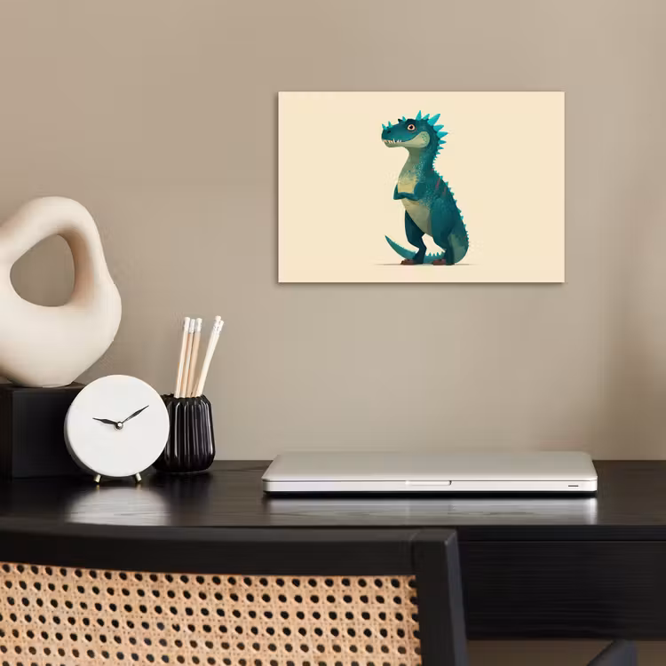 Poster - Dinosaurier - Türkis - Stacheln — 2
