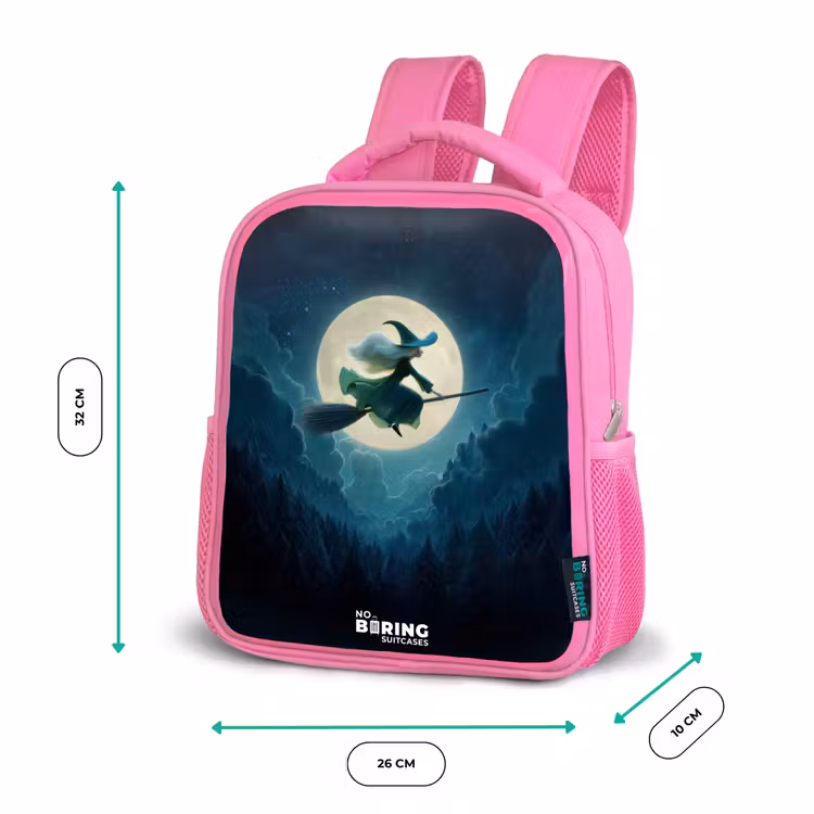 Rucksack Kind - Rosa - Hexe im Mondscheinflug — 4