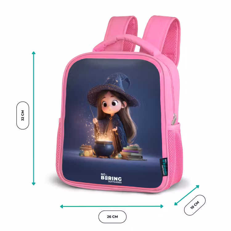 Rucksack Kind - Rosa - Verwunschenes Mädchen mit Kessel — 4