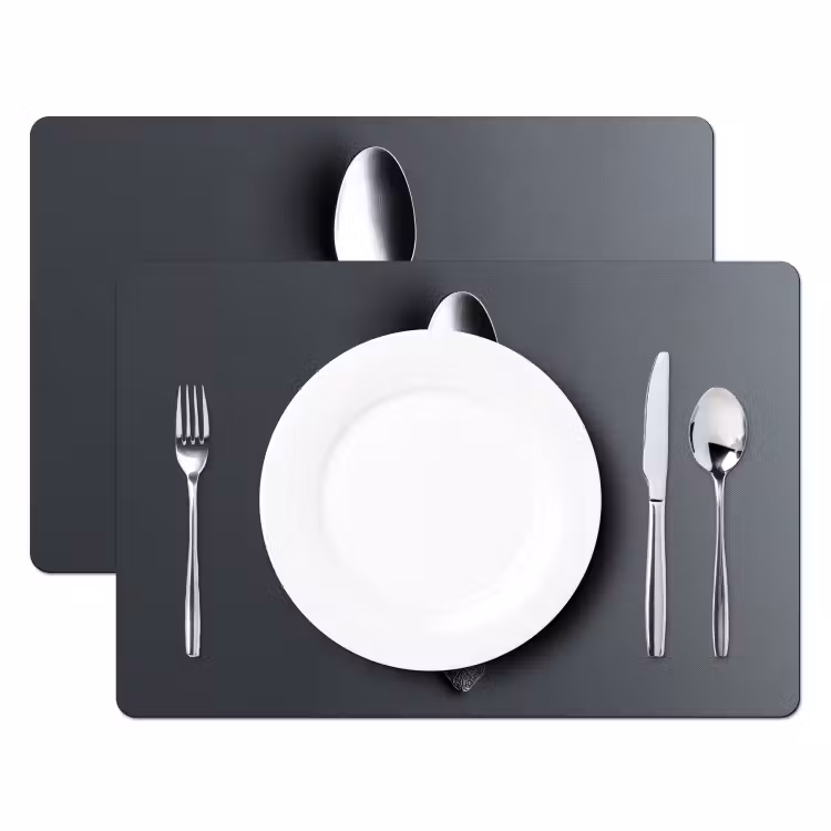 Tischset - 6 Stück - Silber - Metall - Löffel — 2
