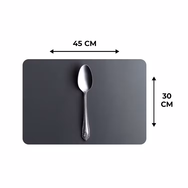 Tischset - 6 Stück - Silber - Metall - Löffel — 3