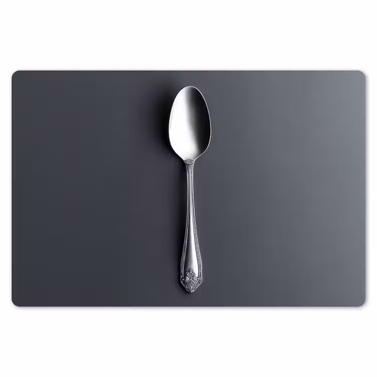 Tischset - 6 Stück - Silber - Metall - Löffel — 6