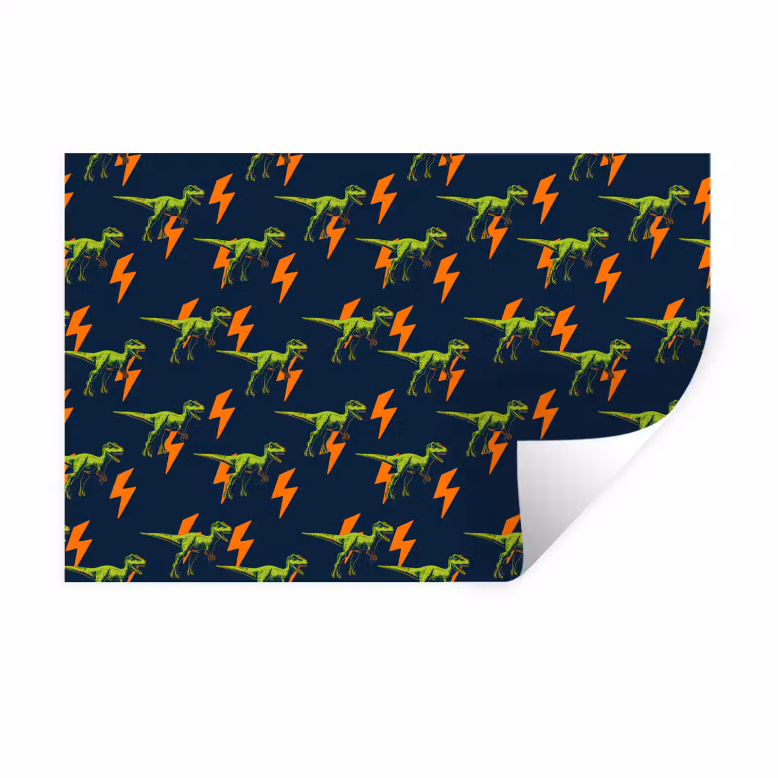Wandtattoo – Blitze - Orange - Dinosaurier — 1