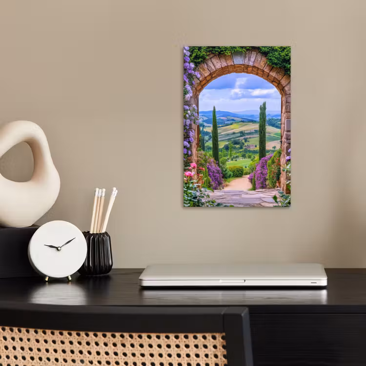 Poster - Ausblick - Toskana - Landschaft - Gateway — 2