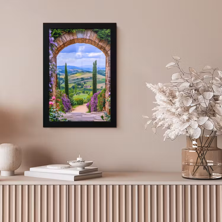 Bilder mit Rahmen - Ausblick - Toskana - Landschaft - Gateway — 4
