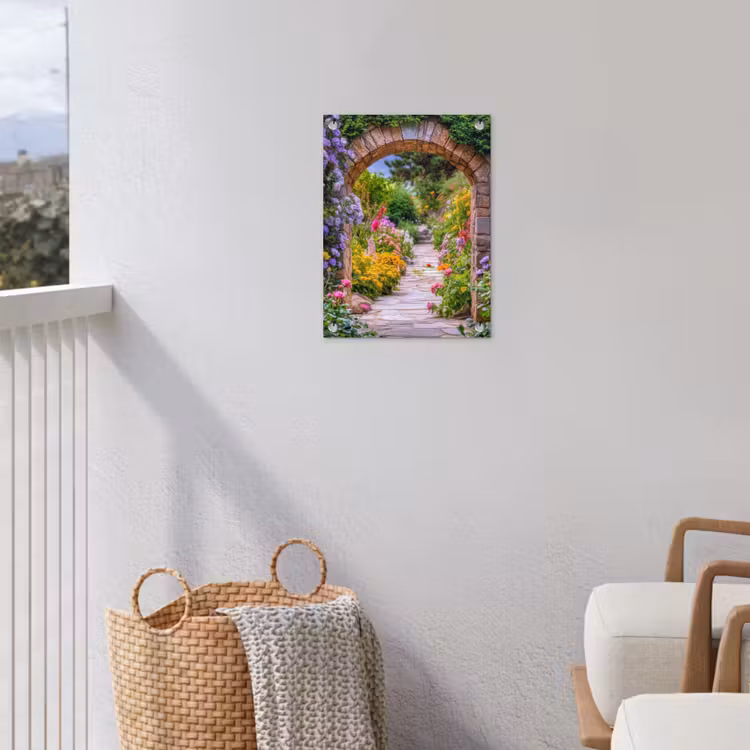 Gartenposter - Durchblick - Blumen - Weg - Natur — 5