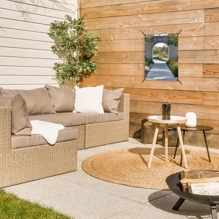 Gartenposter - Durchblick - Weg - Beton - Landschaft — 3