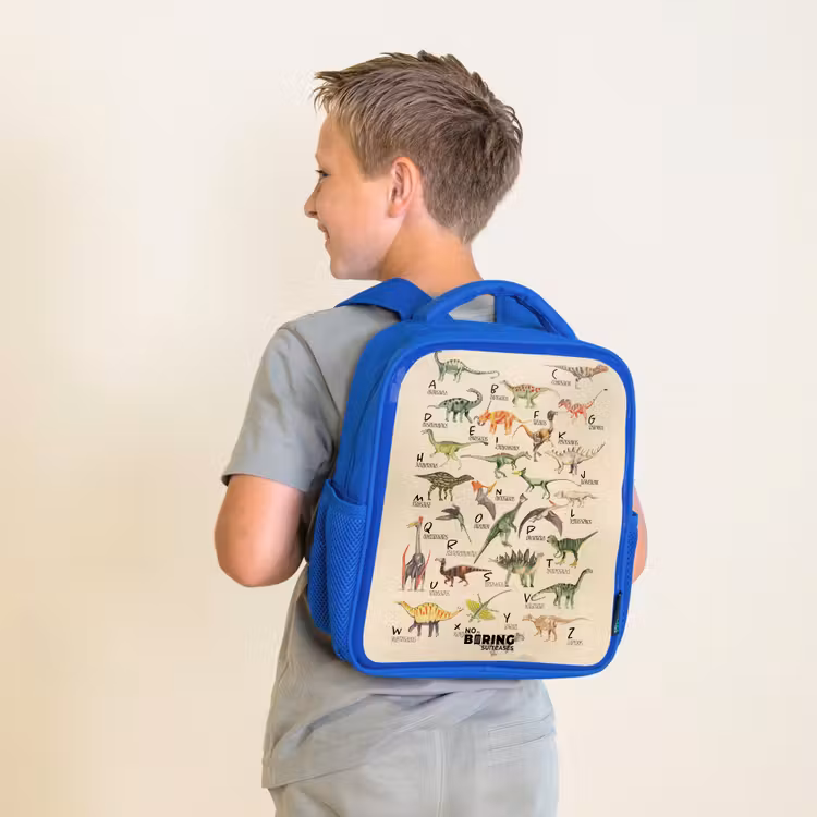Kinderrucksack - Blau - Dino-Alphabet — 5