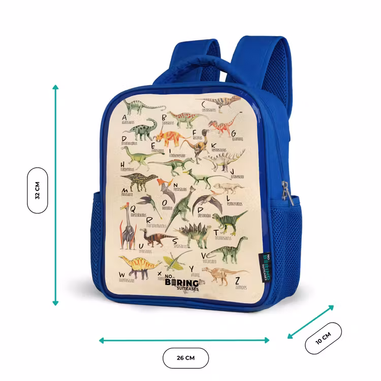 Kinderrucksack - Blau - Dino-Alphabet — 6