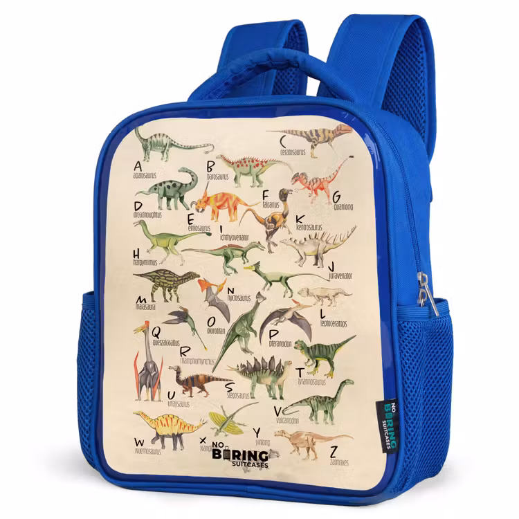Kinderrucksack - Blau - Dino-Alphabet — 8