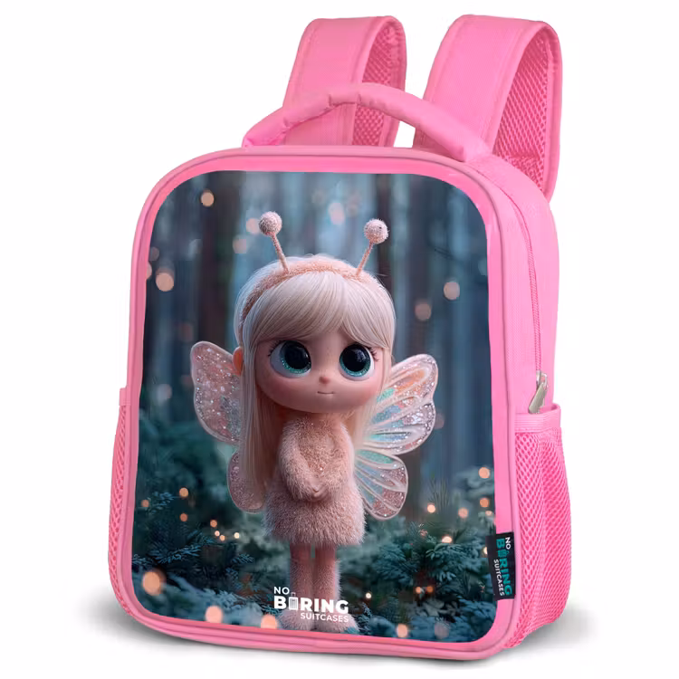 Rucksack Kind - Rosa - Fee - Wald - Glitzer — 2