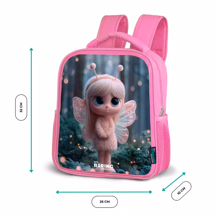 Rucksack Kind - Rosa - Fee - Wald - Glitzer — 4