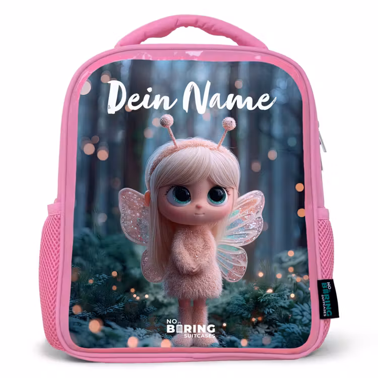 Rucksack Kind - Rosa - Fee - Wald - Glitzer — 1