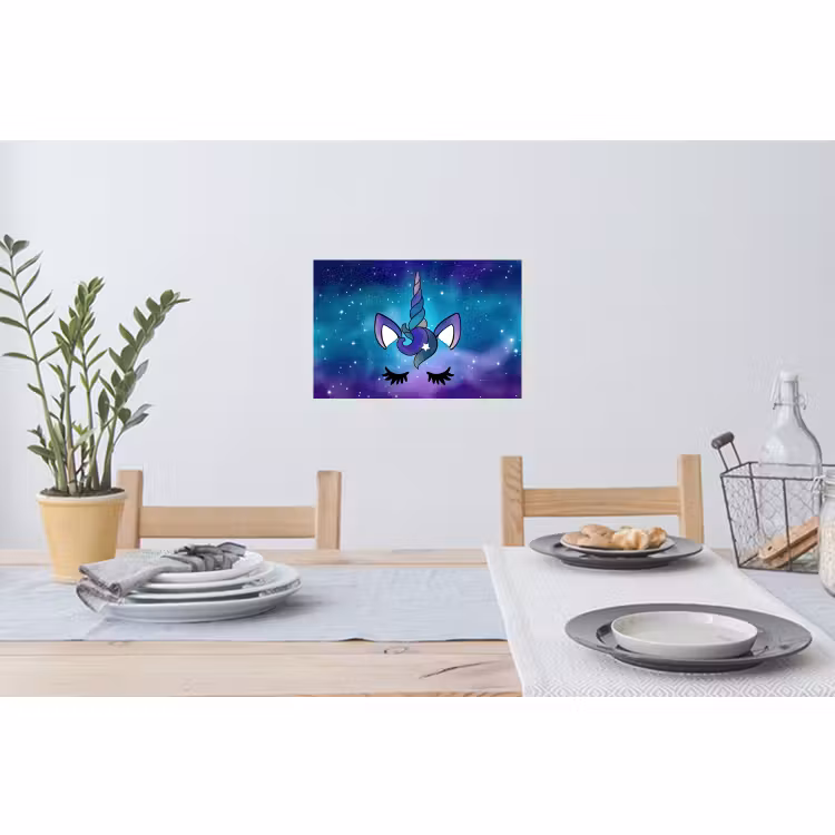 Wandtattoo – Einhorn - Sternenhimmel - Blau — 4