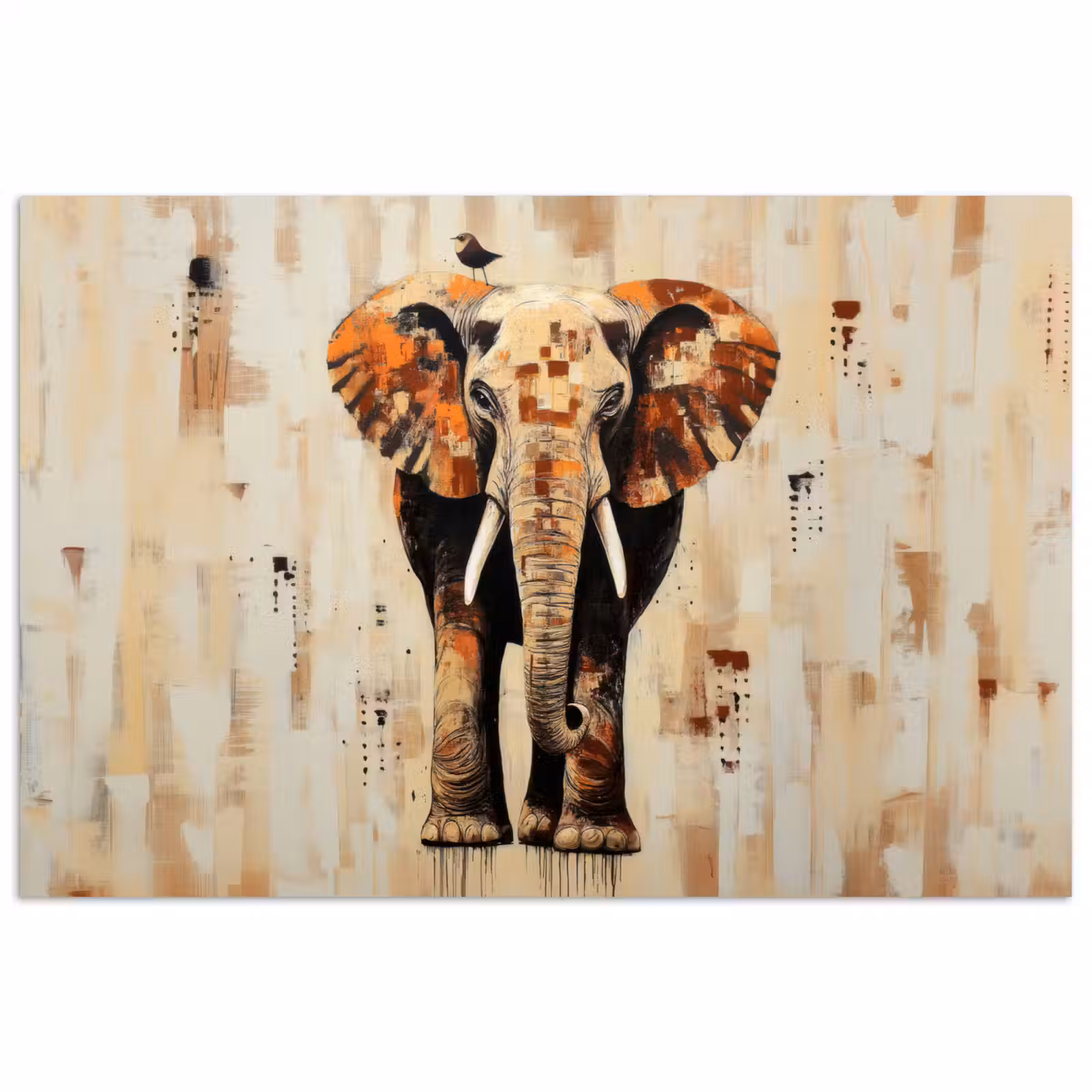 Poster - Elefant - Rüssel - Mosaik - Abstrakt — 1