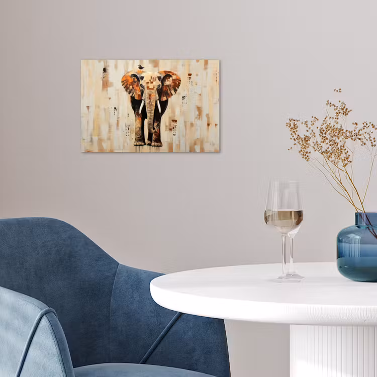 Poster - Elefant - Rüssel - Mosaik - Abstrakt — 4