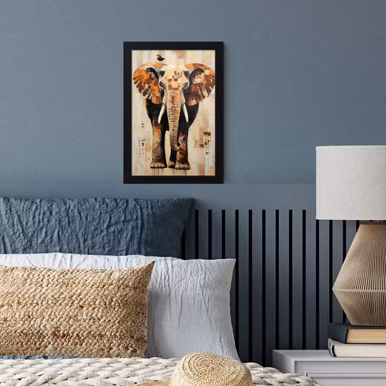 Bilder mit Rahmen - Elefant - Rüssel - Mosaik - Abstrakt — 3
