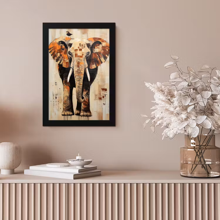 Bilder mit Rahmen - Elefant - Rüssel - Mosaik - Abstrakt — 4