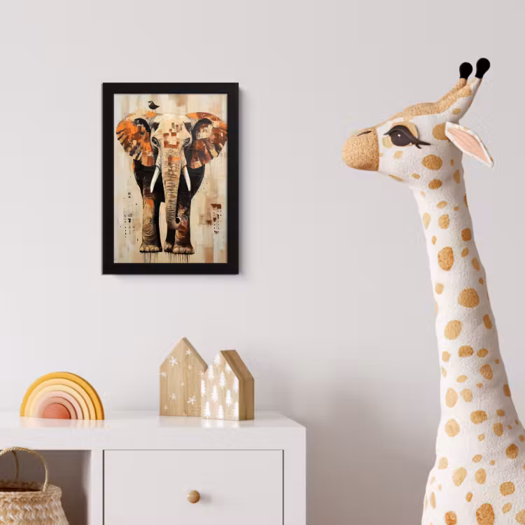 Bilder mit Rahmen - Elefant - Rüssel - Mosaik - Abstrakt — 5