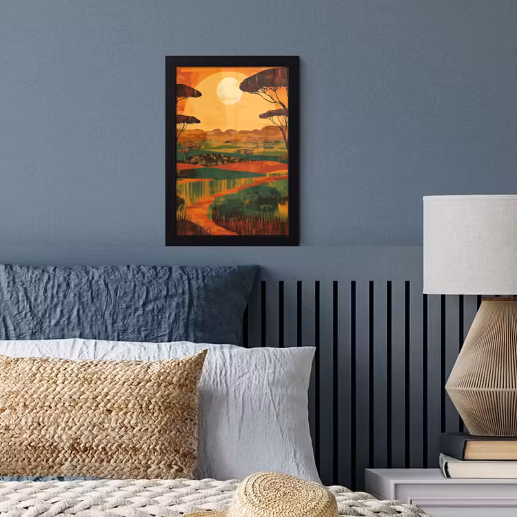 Bilder mit Rahmen - Landschaft - Afrikanisch - Sonne — 3