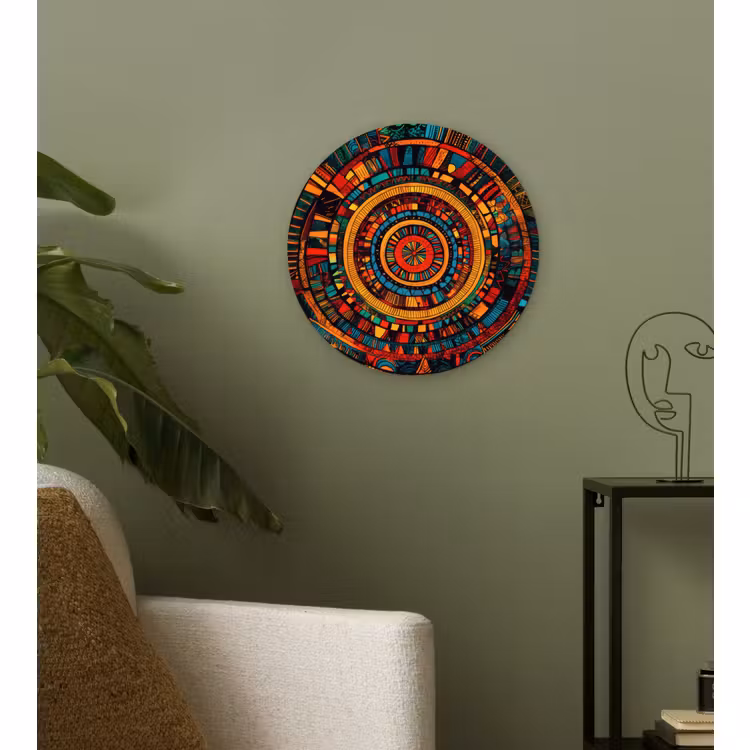 Glasbild Rund - Mandala - Kreise - Muster — 3
