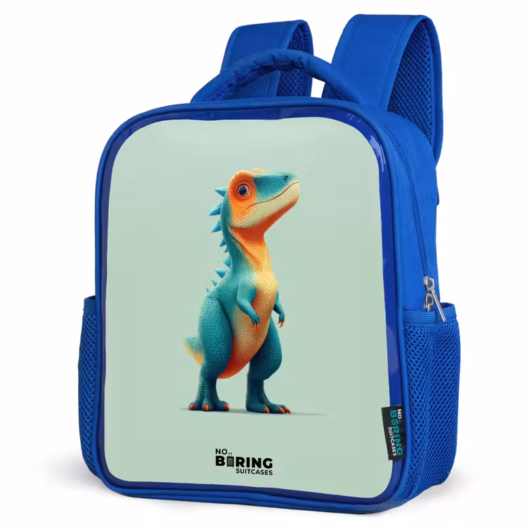 Kinderrucksack - Blau - Dino - Tier - Grün - Orange — 8