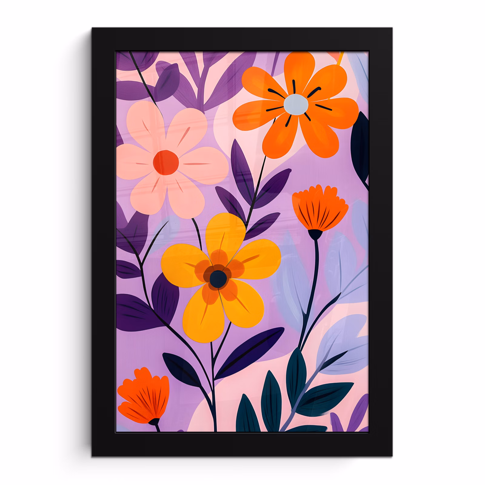 Bilder mit Rahmen - Blumen - Bunt - Blätter — 1