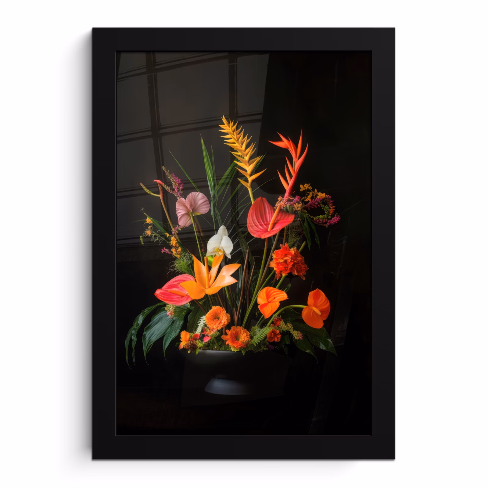 Bilder mit Rahmen - Schale - Strauß - Blumen — 1