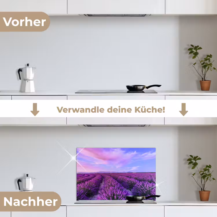 Spritzschutz Küche - Lavendel - Lila - Blumen - Natur — 7