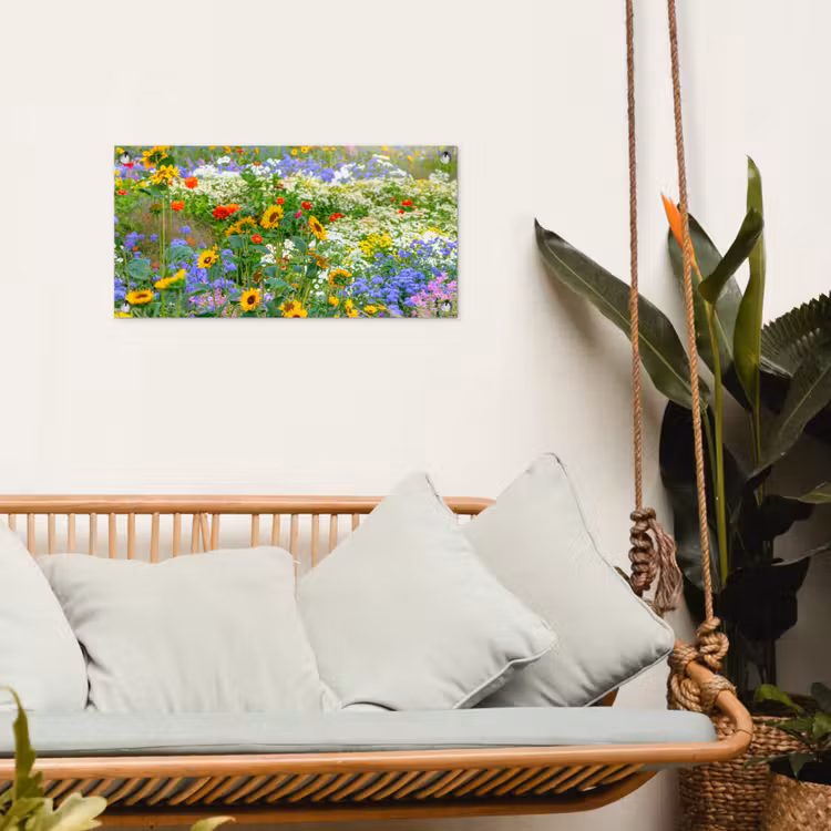 Gartenposter - Sommerblumen in voller Blüte — 4