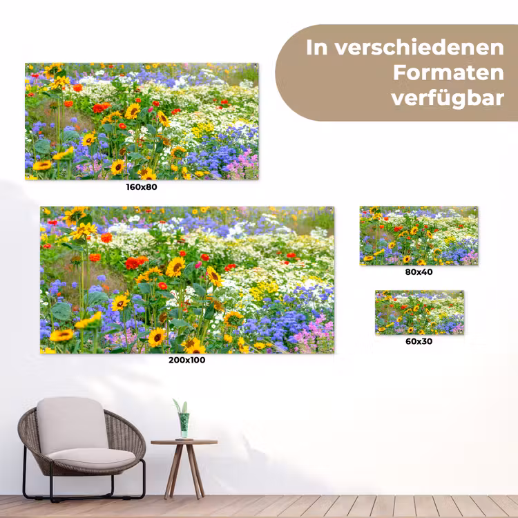 Gartenposter - Sommerblumen in voller Blüte — 6