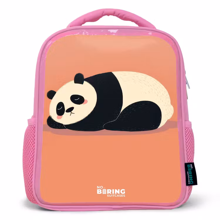 Rucksack Kind - Rosa - Panda - Schlafend - Orange — 1