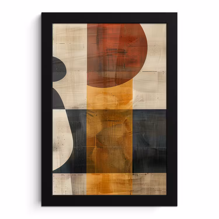 Bilder mit Rahmen - Modern - Kunst - Beige - Industriell — 1