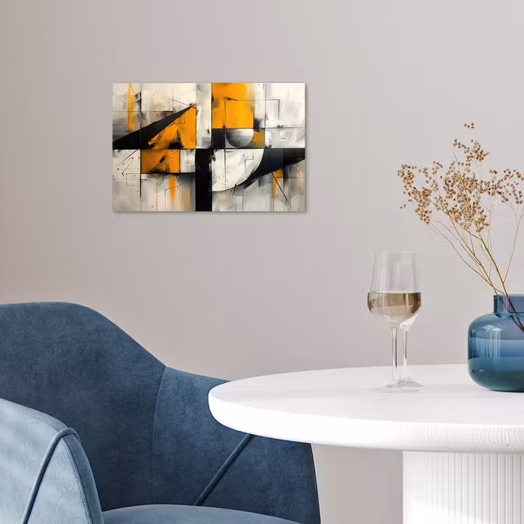 Poster - Gelb - Abstrakt - Modern - Formen — 4