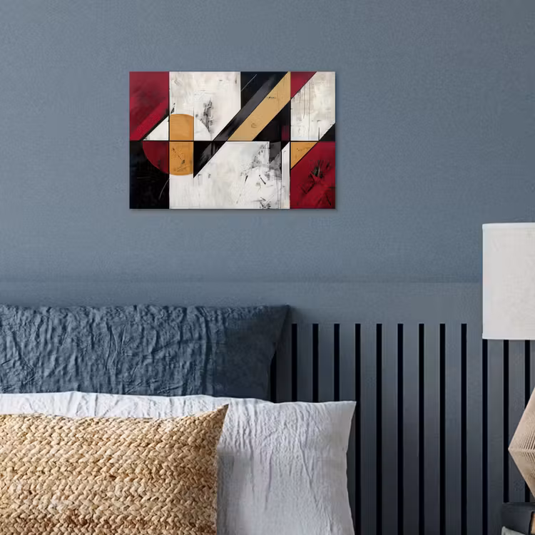 Poster - Modern - Abstrakt - Geometrisch - Rot - Industriell — 3