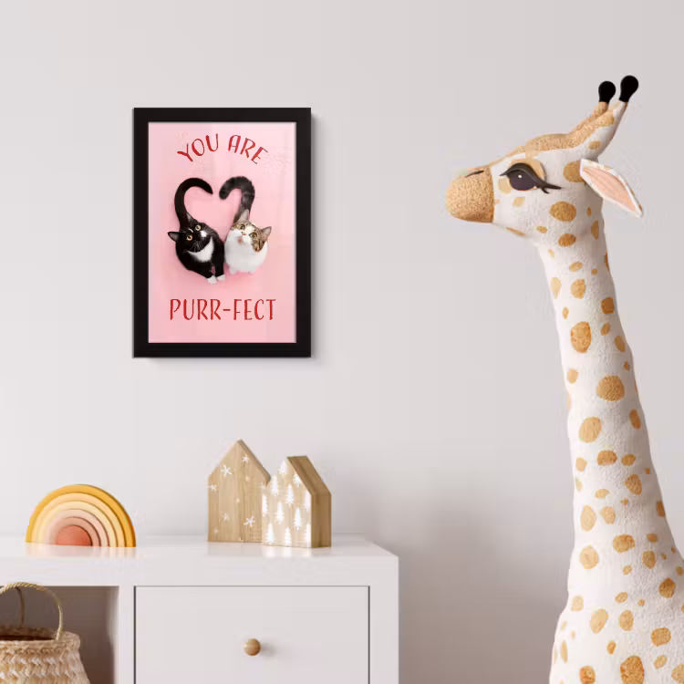 Bilder mit Rahmen - Katze - Herz - Text - Valentinstag — 5